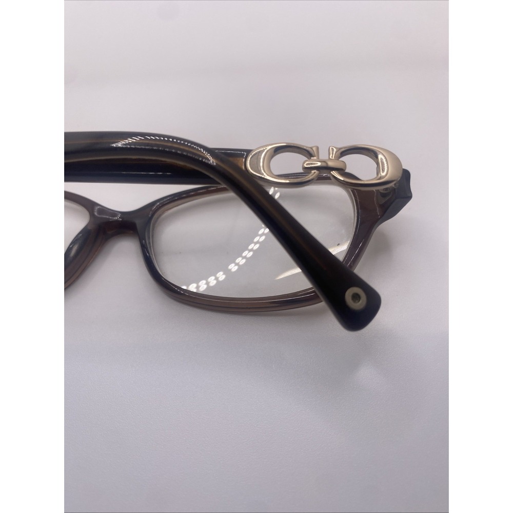 Coach Eyeglasses Women FRAMES ONLY HC 6017 Vanessa 52-15-135 Brown 415 - Picture 11 of 16